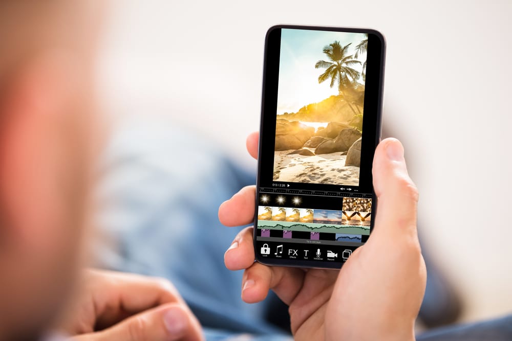 a person holding a phone